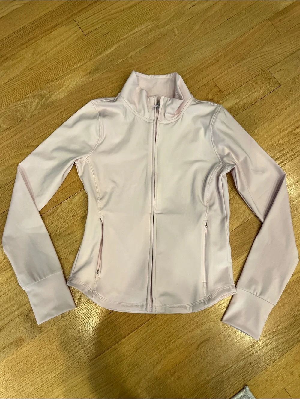 abercrombie kids Pale Pink Full-Zip Bomber Jacket